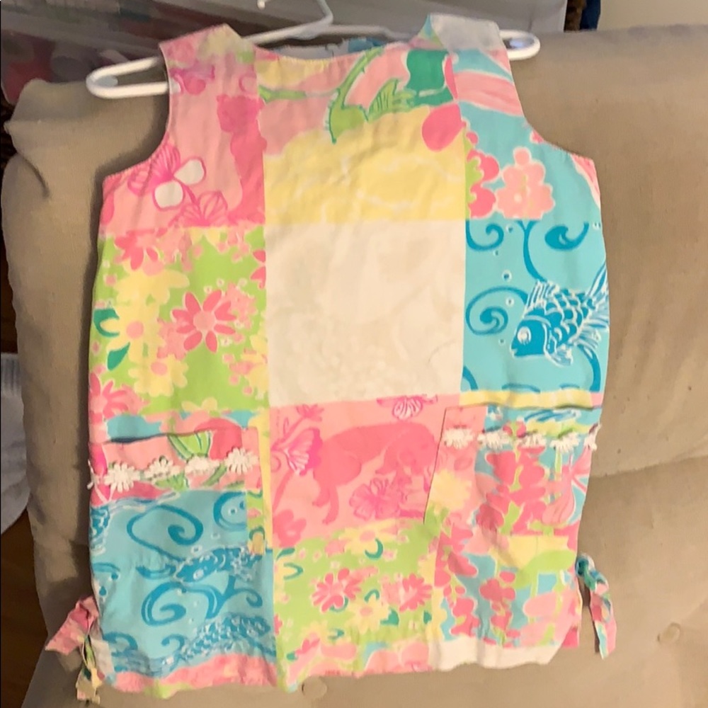 Lilly Pulitzer Dress- White Label- Multi Patch